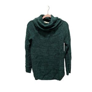 It’s Our Time blue green waffle knit longsleeve top, women’s size S